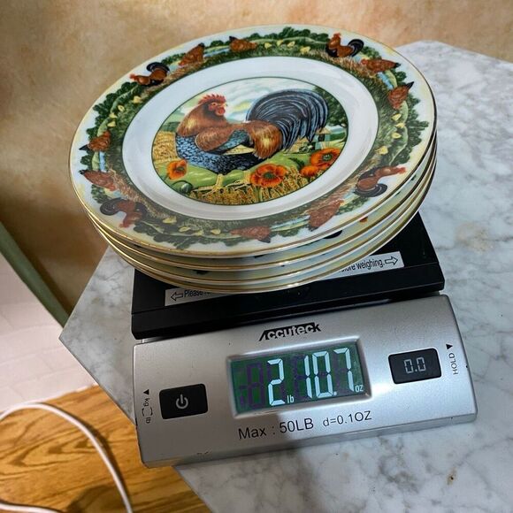 Department 56 Rooster Decorative plates set of 4 small - Picture 10 of 12